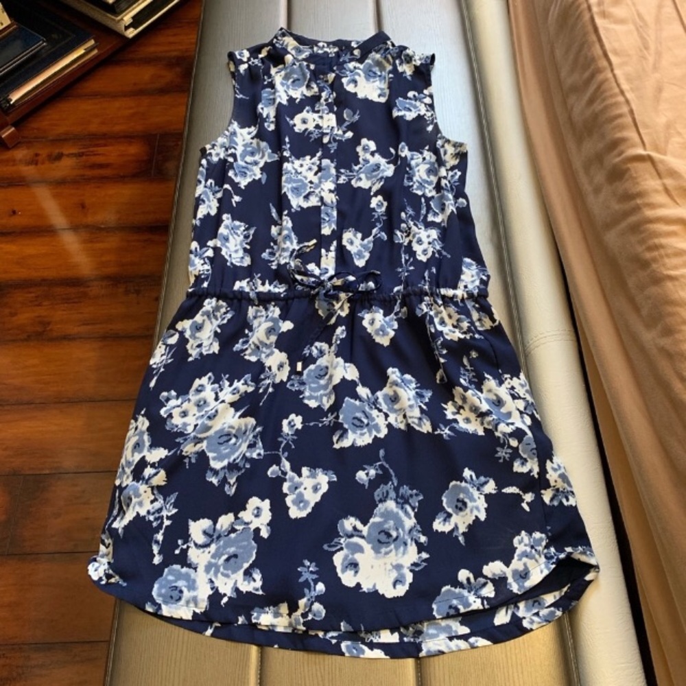 Floral shirt dress